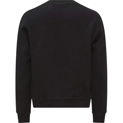 Dsquared² Schickes schwarzes Baumwoll-Logo-Sweatshirt