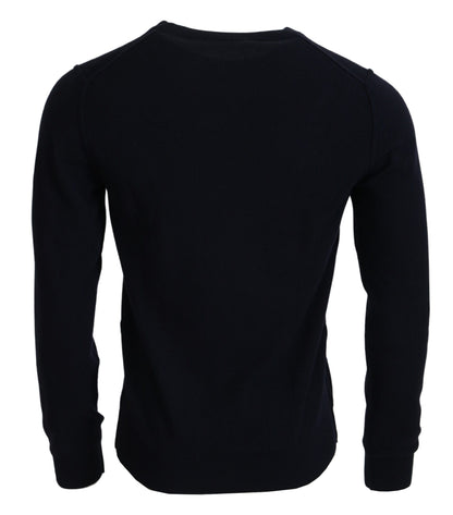 Maglione pullover con stampa iit in cashmere blu