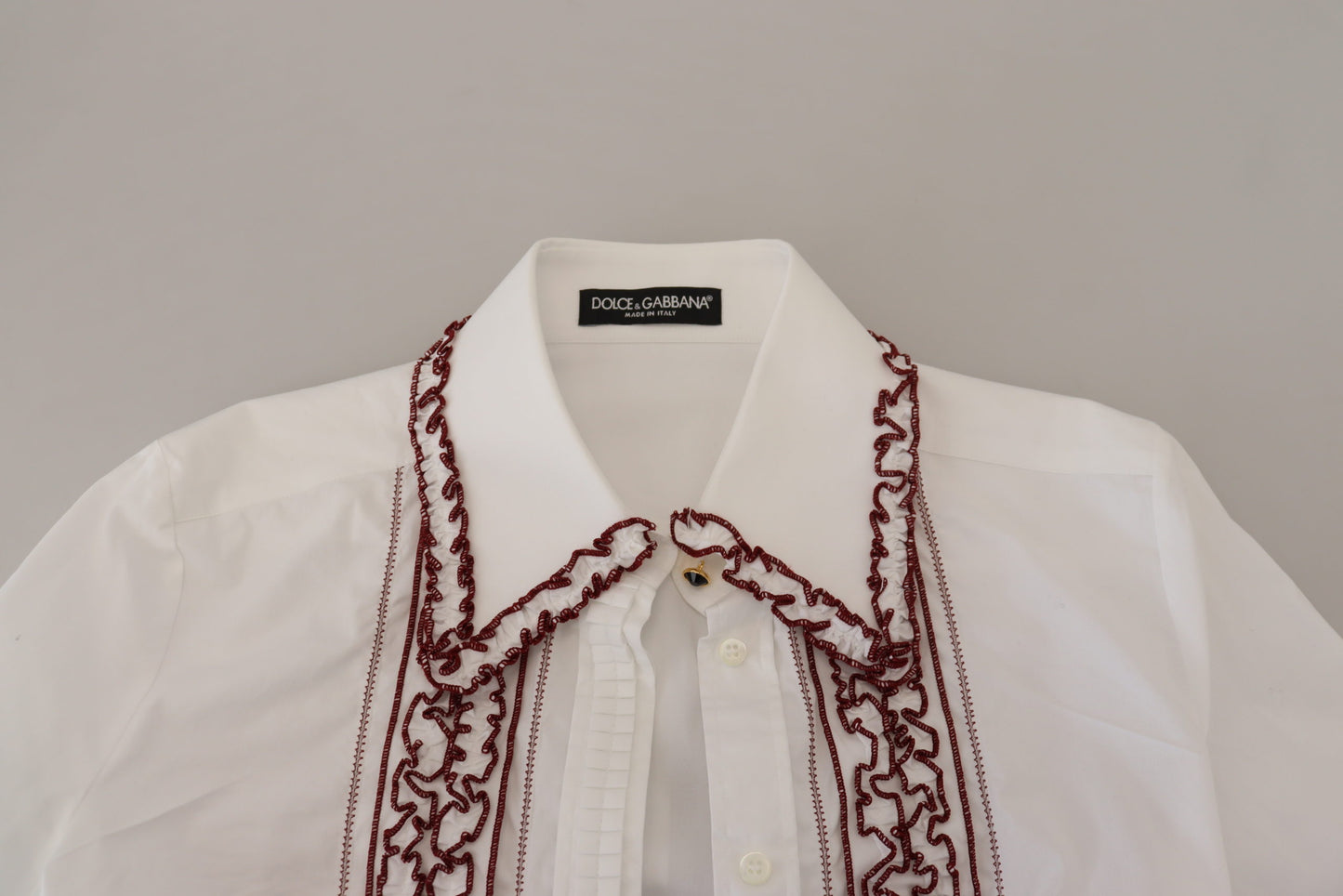 Dolce &amp; Gabbana Elegantes weißes Poloshirt aus Baumwolle