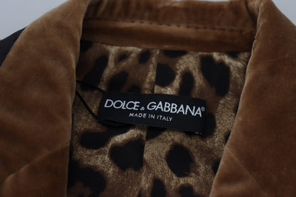 Dolce &amp; Gabbana Elegante zweireihige braune Blazerjacke