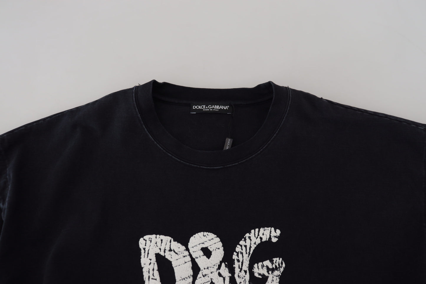 Dolce &amp; Gabbana Elegantes Rundhals-T-Shirt aus Baumwolle mit Print