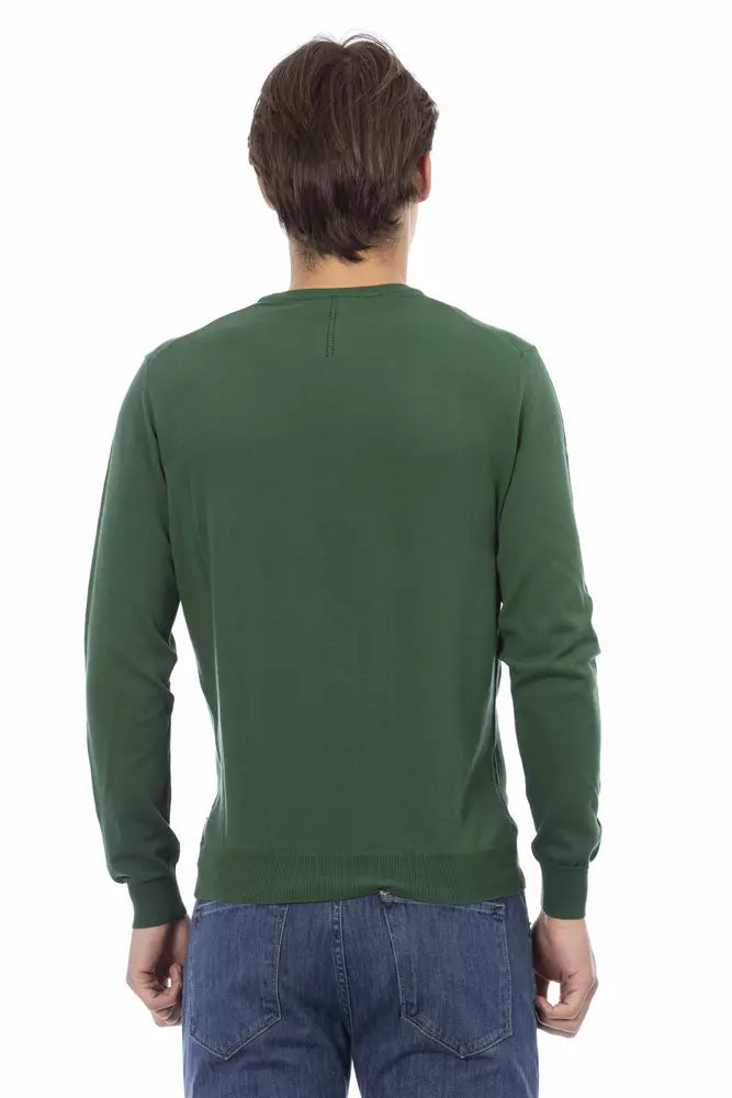 Maglione in cotone verde