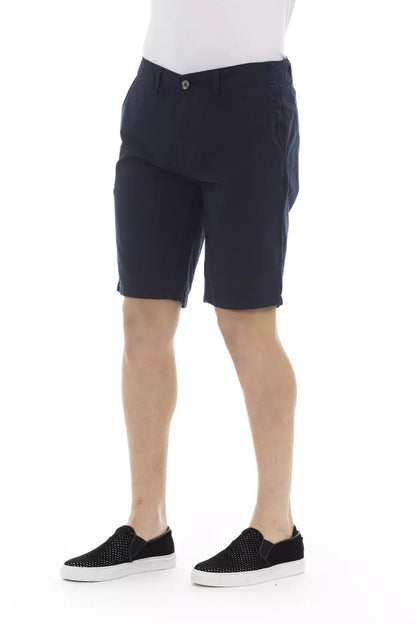 Pantaloncini in cotone blu