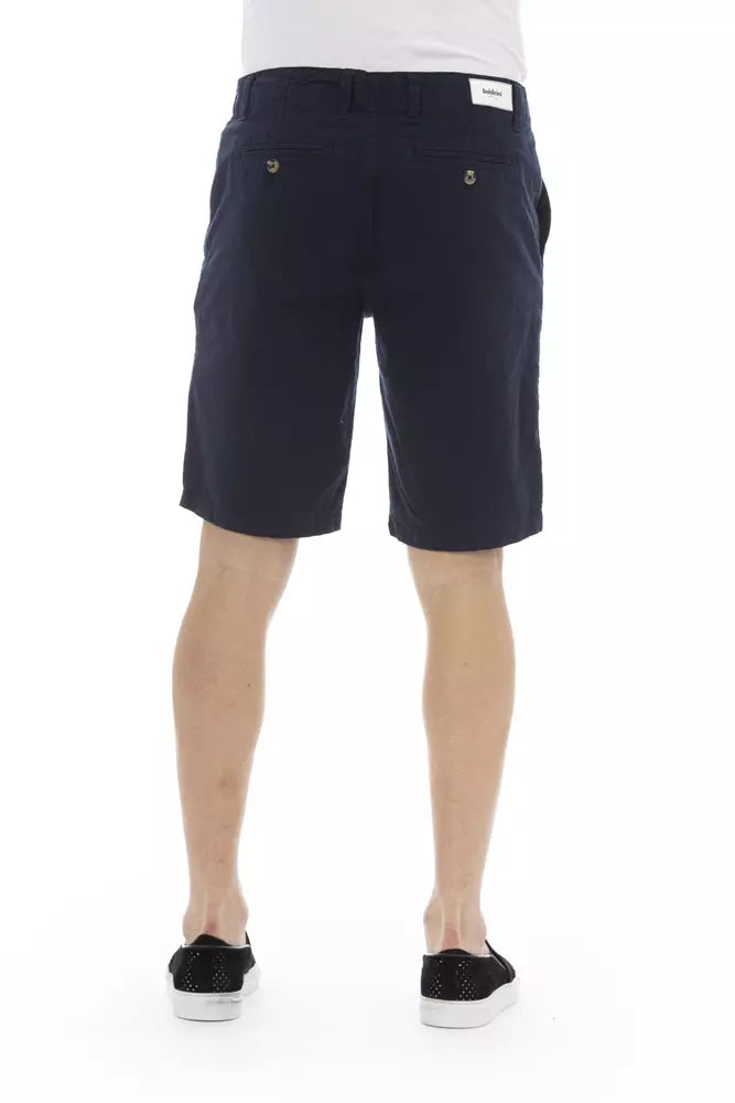 Pantaloncini in cotone blu