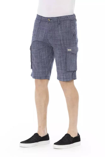 Pantaloncini in cotone blu