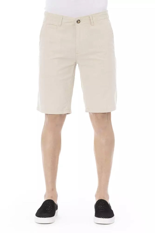 Baldinini Trend Beige Baumwolle Herren Bermuda Short