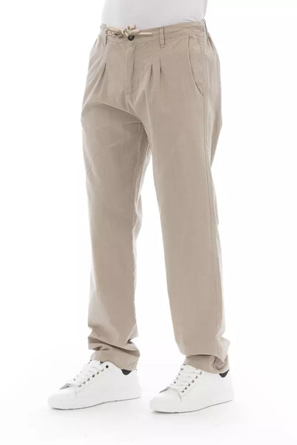 Jeans e pantaloni in cotone beige