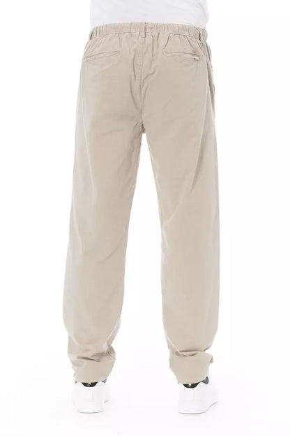 Jeans e pantaloni in cotone beige