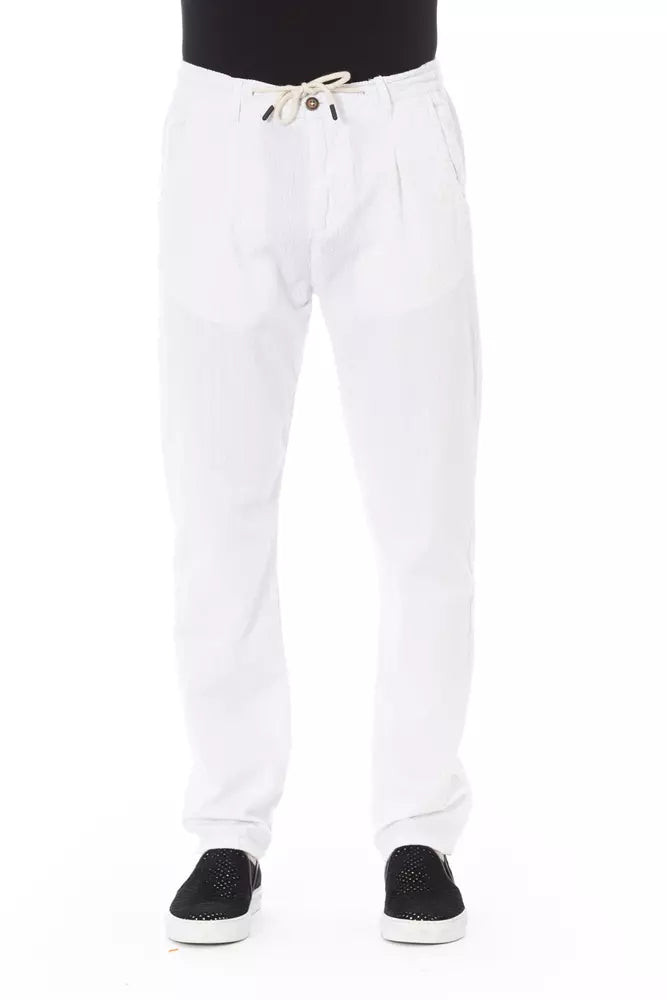 Jeans e pantaloni in cotone bianco