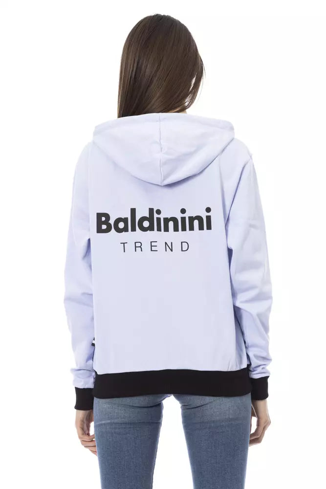 Baldinini Trend Lila Baumwollpullover für Damen