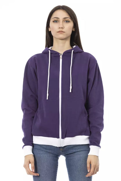 Maglione in cotone viola