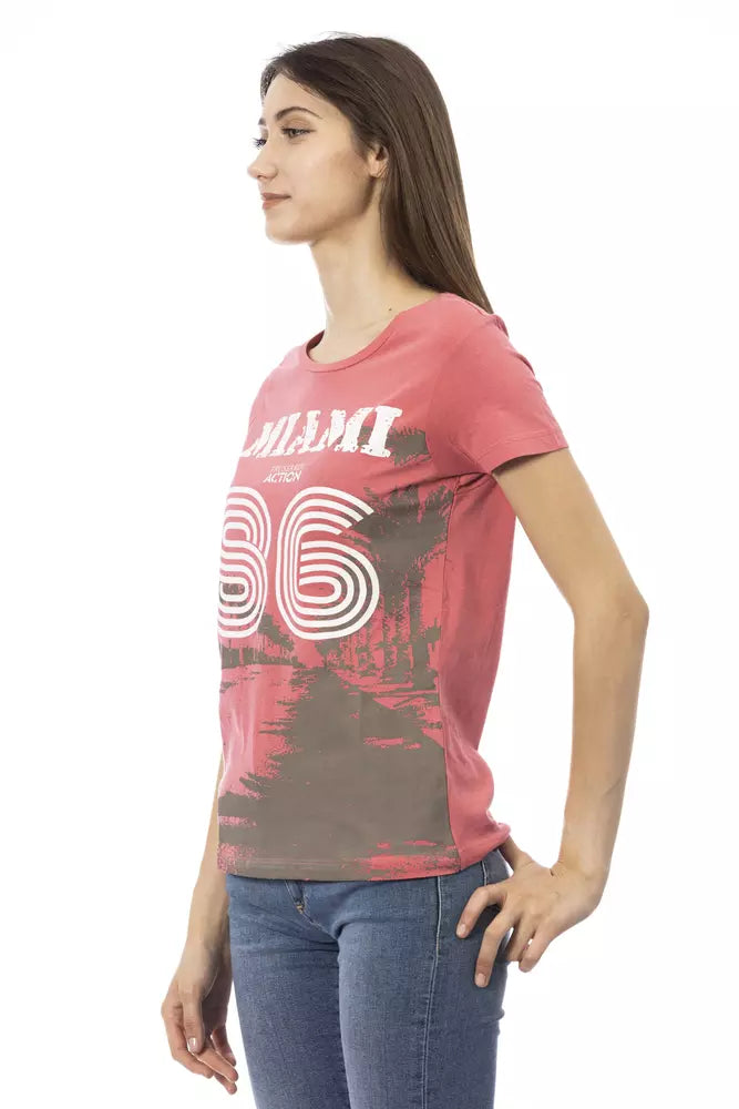 Rosa Baumwoll-Tops und T-Shirt