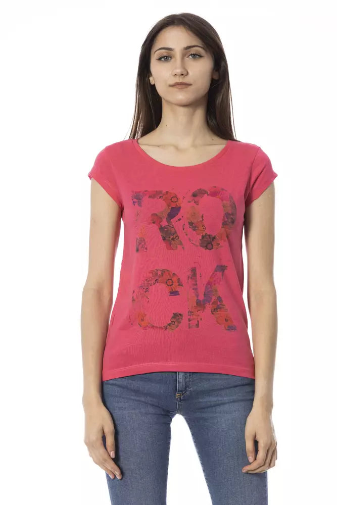 Rosa Baumwoll-Tops und T-Shirt