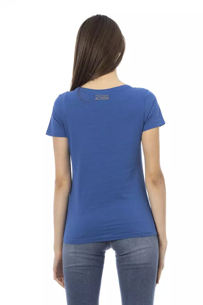 Trussardi Action Blue Cotton Women Top