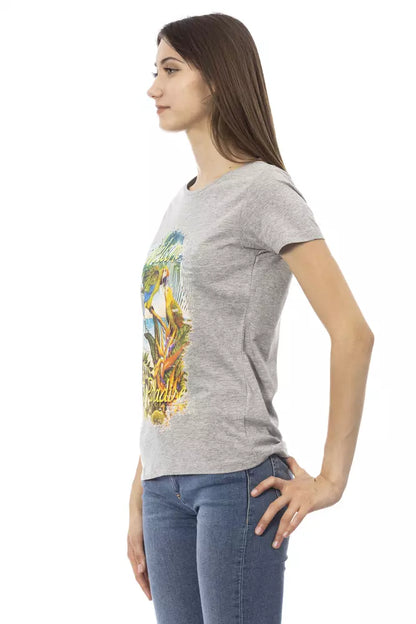 Trussardi Action Gray Cotton Women Top