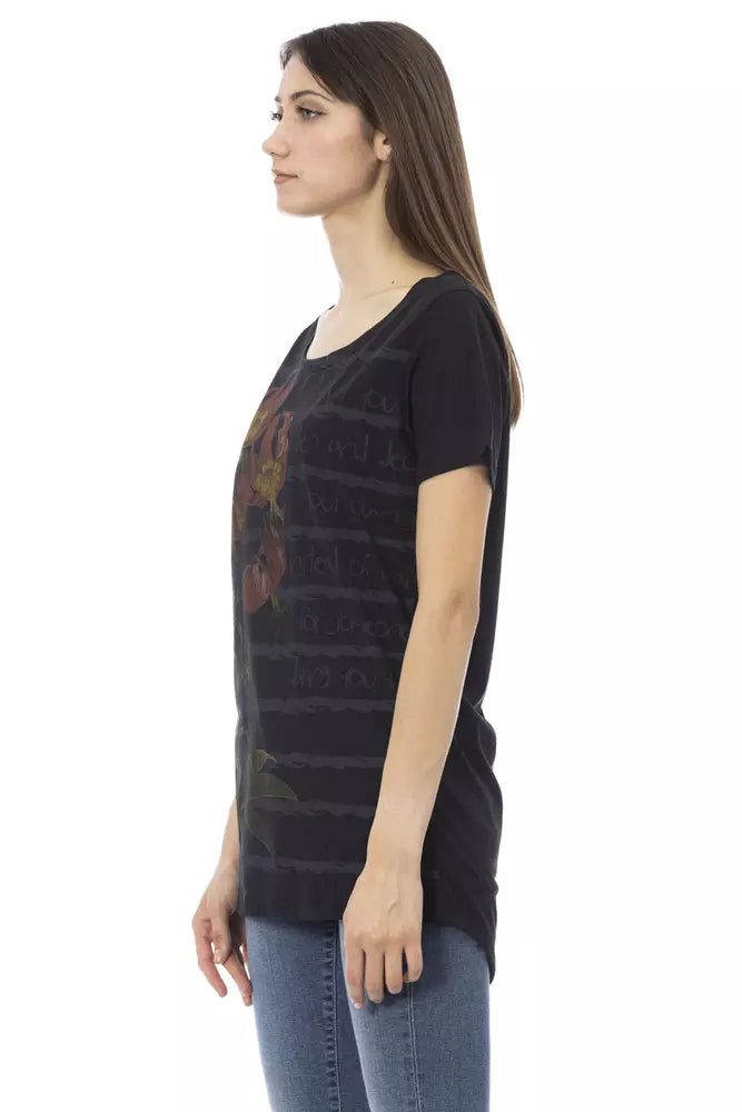 Trussardi Action Black Cotton Women Top