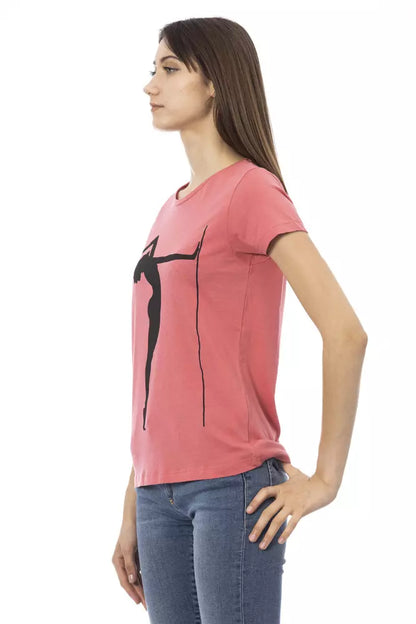 Top e maglietta in cotone rosa