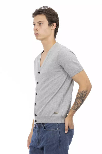 Maglione di cotone grigio