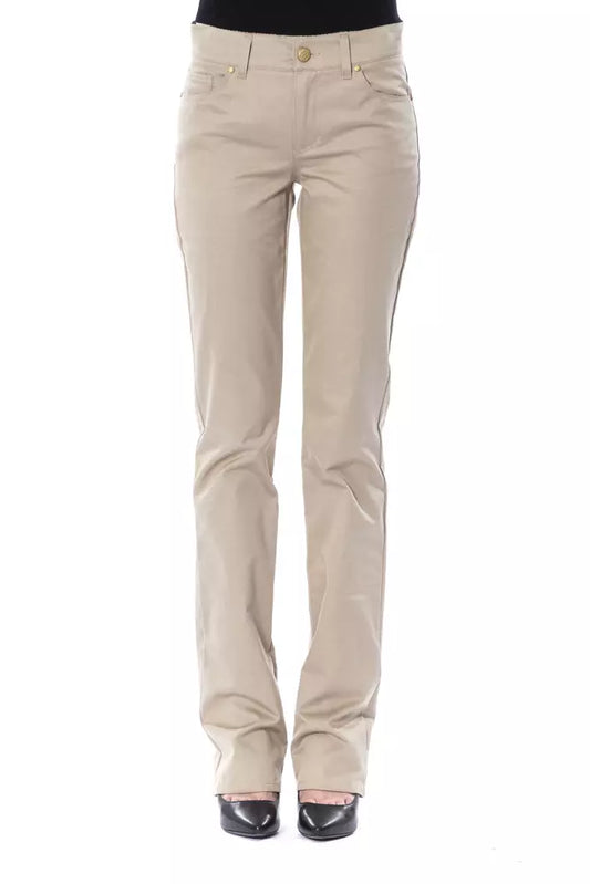 Jeans e pantaloni in cotone beige