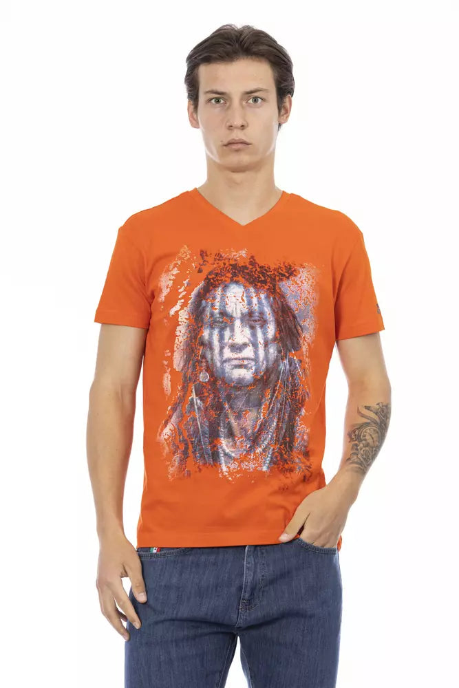 T-shirt in cotone arancione