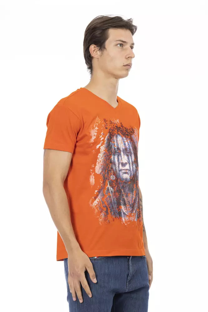 T-shirt in cotone arancione