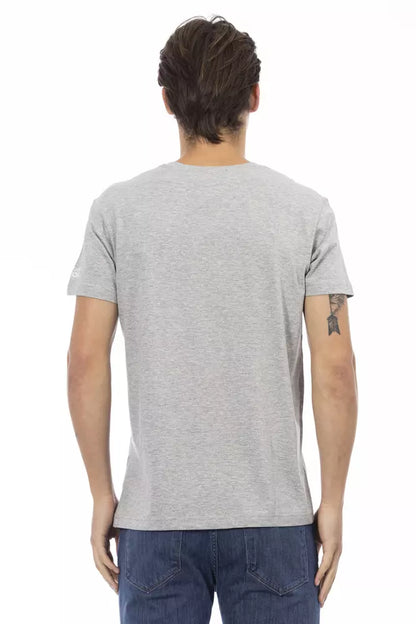 T-shirt in cotone grigio