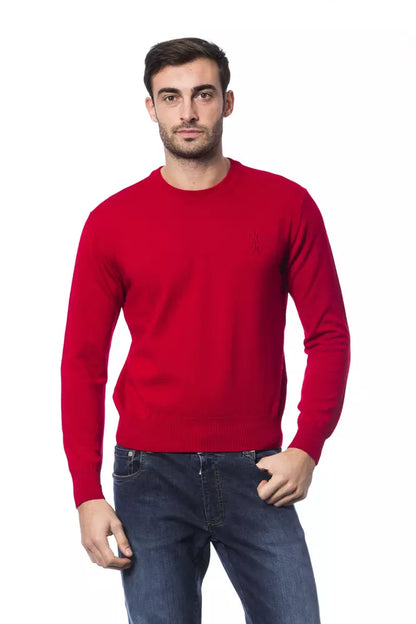 Billionaire Italian Couture Roter Herrenpullover aus Merinowolle