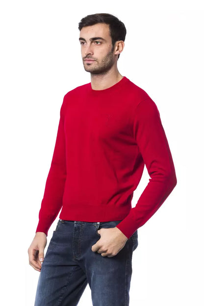 Billionaire Italian Couture Roter Herrenpullover aus Merinowolle