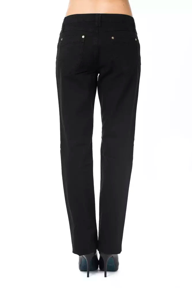 Ungaro Fever Schwarze Jeans aus Baumwolle für Damen