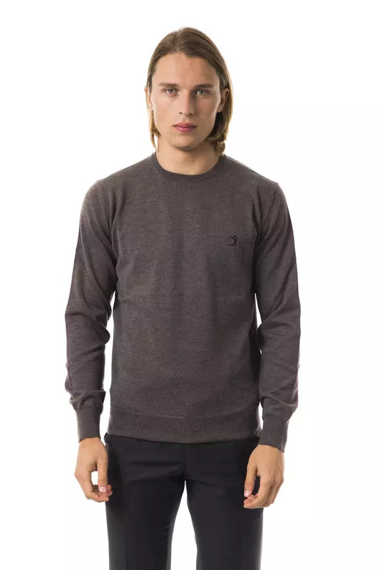 Maglione in lana merino grigia