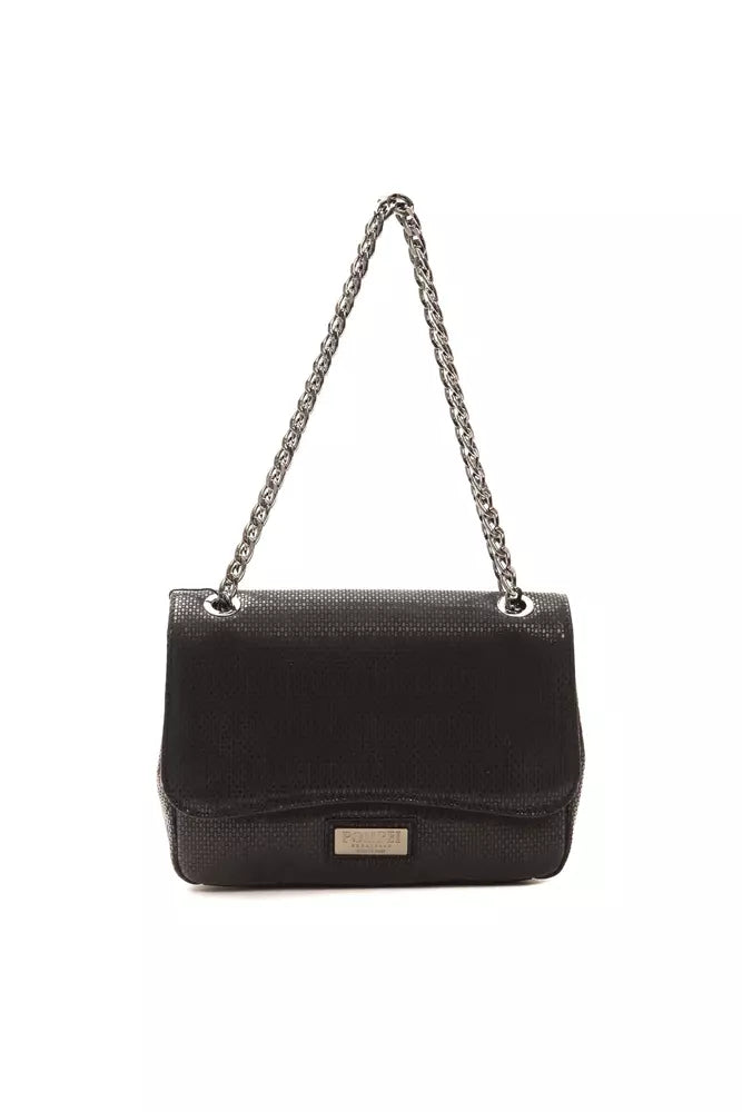 Sac bandoulière en cuir noir