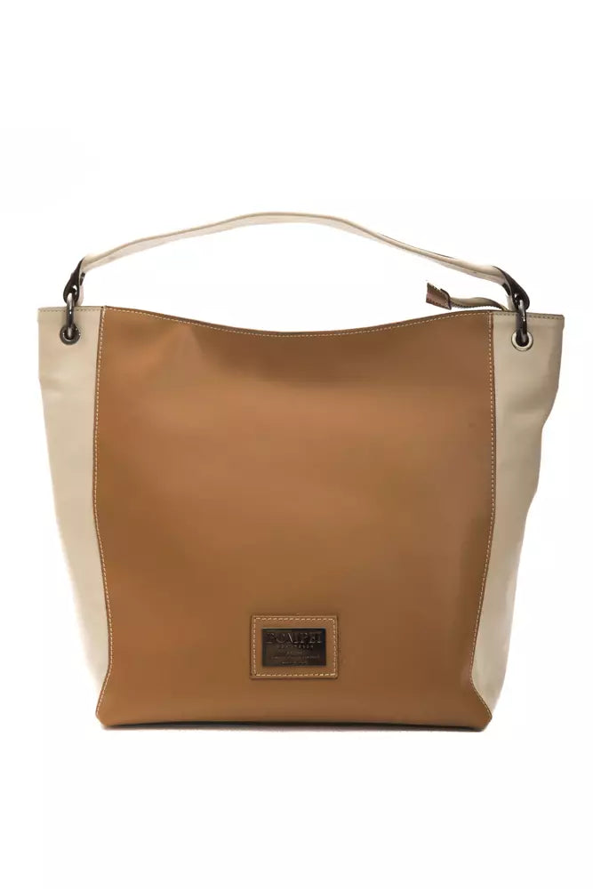 Borsa a tracolla in pelle marrone