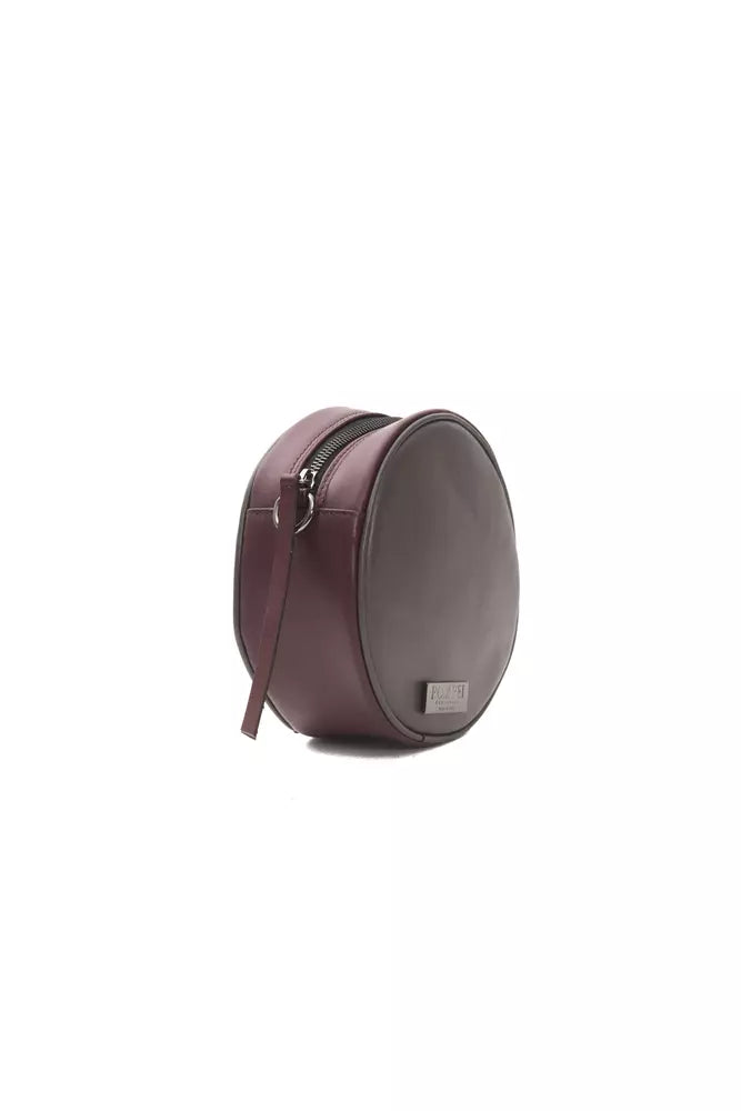 Borsa a tracolla in pelle bordeaux