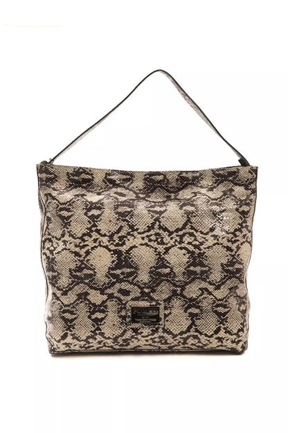 Sac à bandoulière en cuir gris