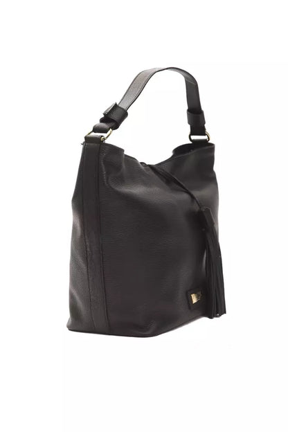 Sac à bandoulière en cuir noir