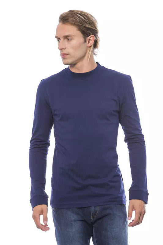 Maglione in cotone blu