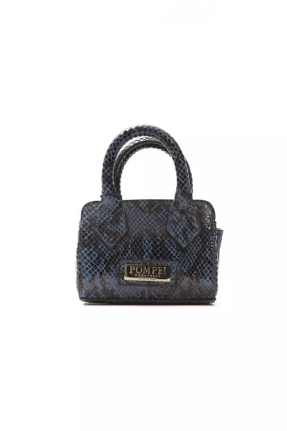 Borsa in pelle blu