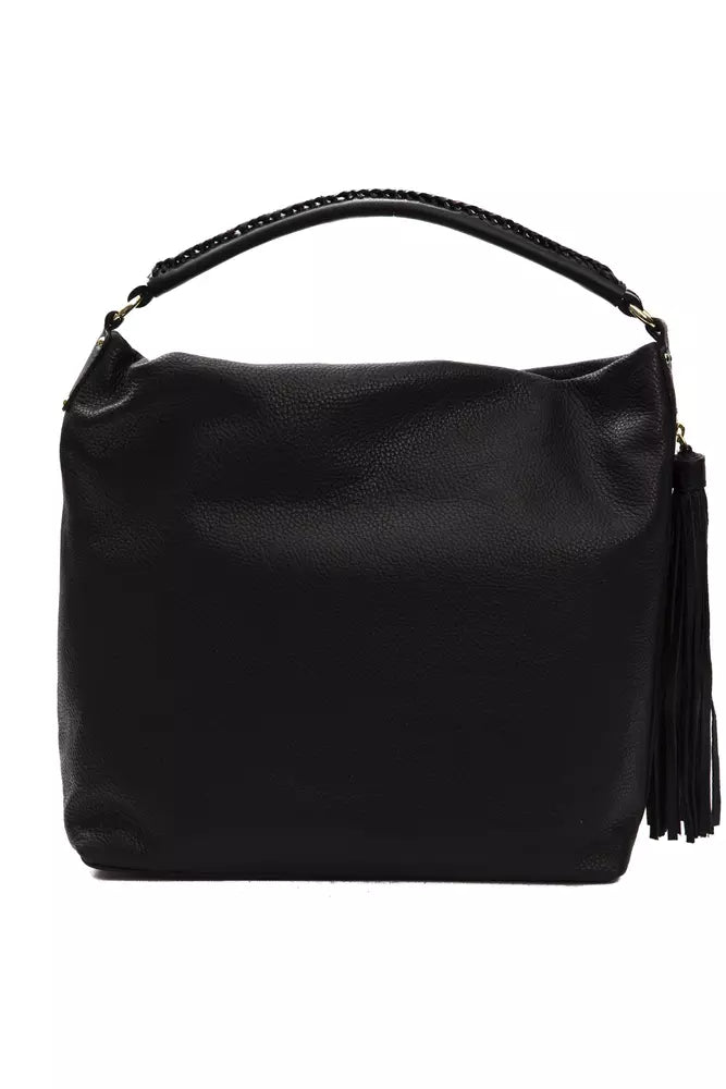 Sac à bandoulière en cuir noir