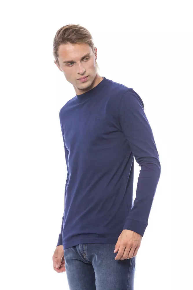 Maglione in cotone blu