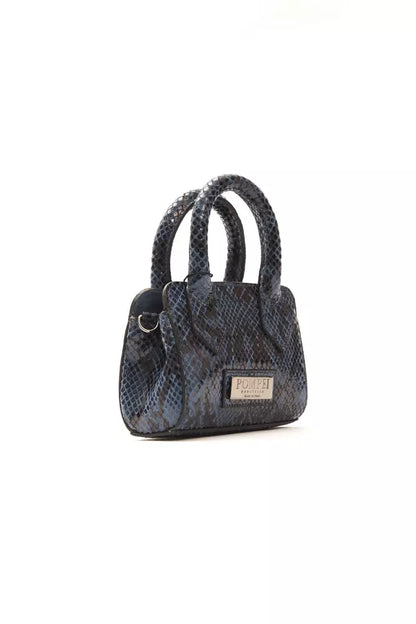 Borsa in pelle blu