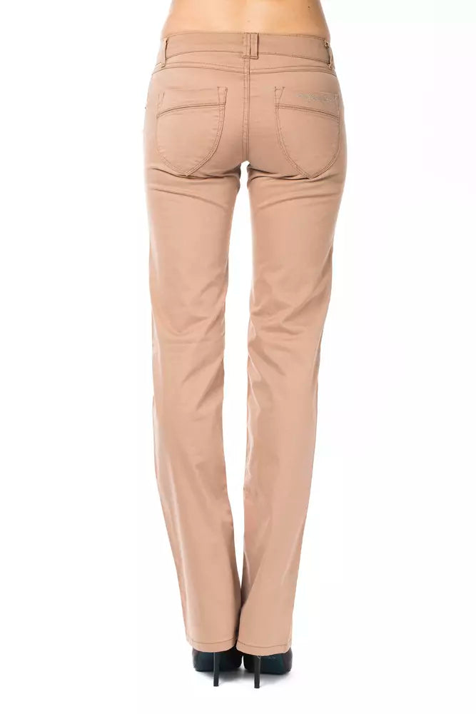 Jeans e pantaloni in cotone beige