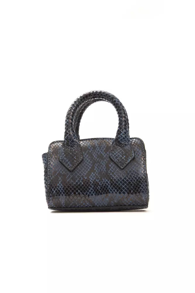 Borsa in pelle blu