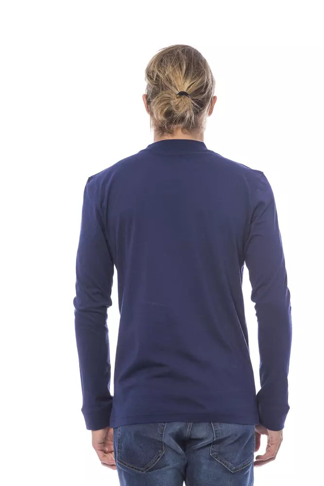 Maglione in cotone blu