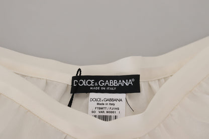 Dolce &amp; Gabbana Elegante Dessous-Shorts aus weißer Spitze