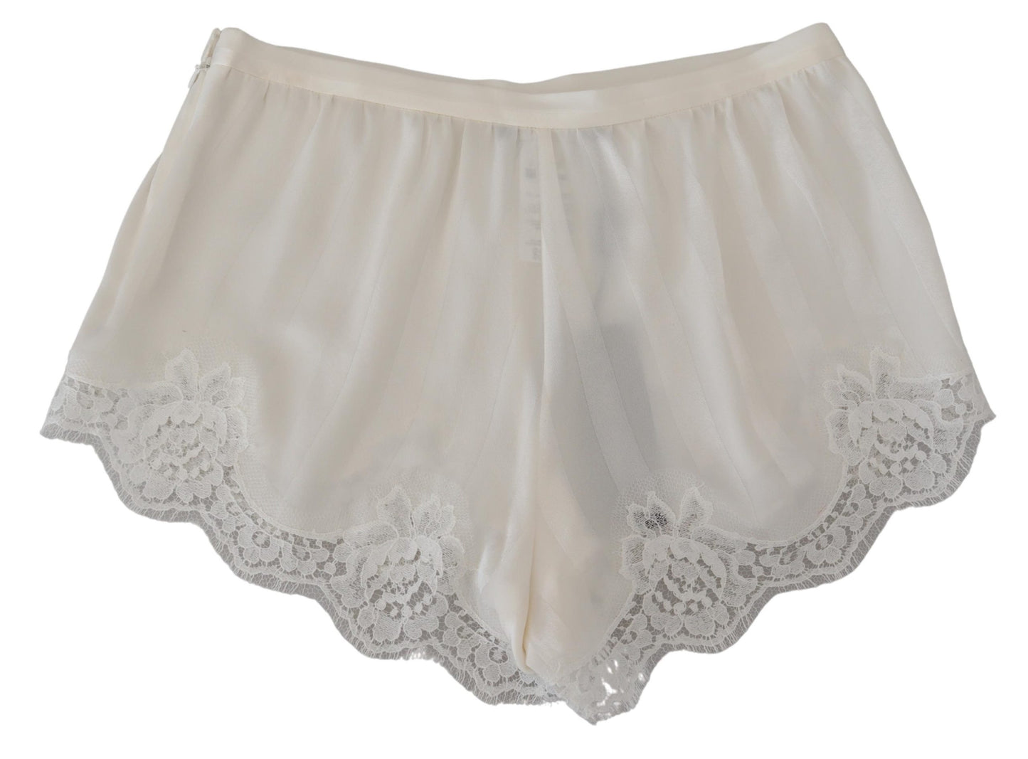 Dolce &amp; Gabbana Elegante Dessous-Shorts aus weißer Spitze