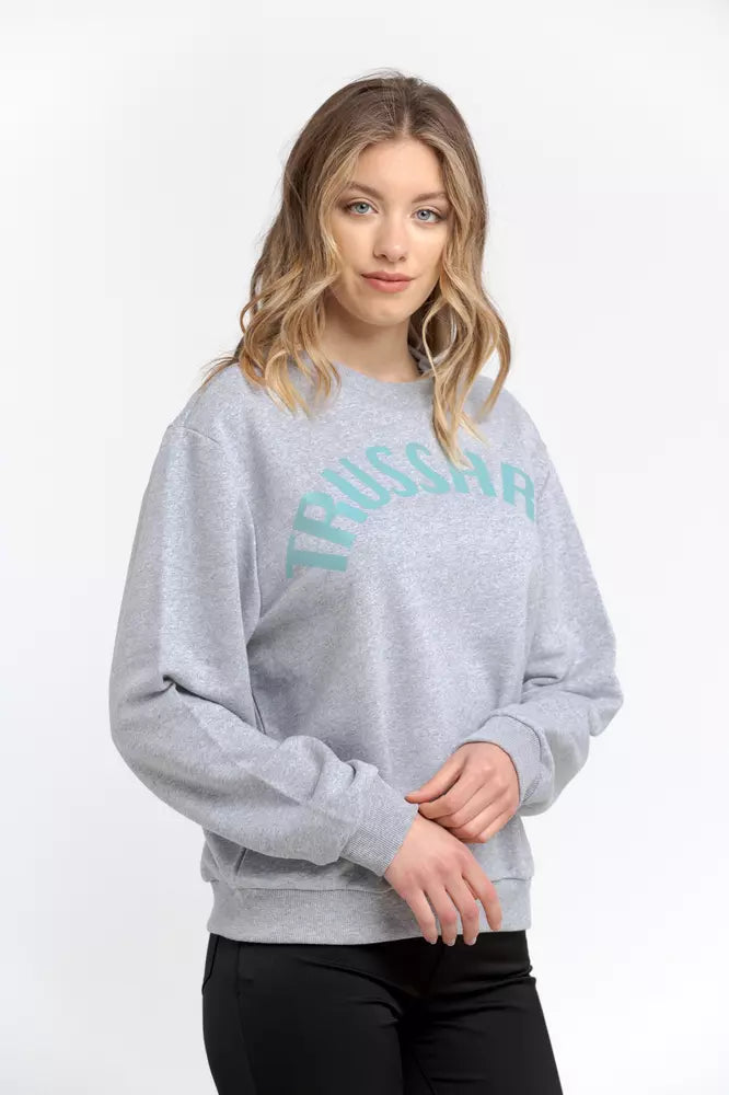 Maglione di cotone grigio