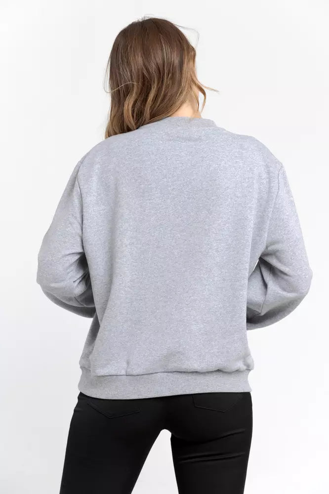 Maglione di cotone grigio