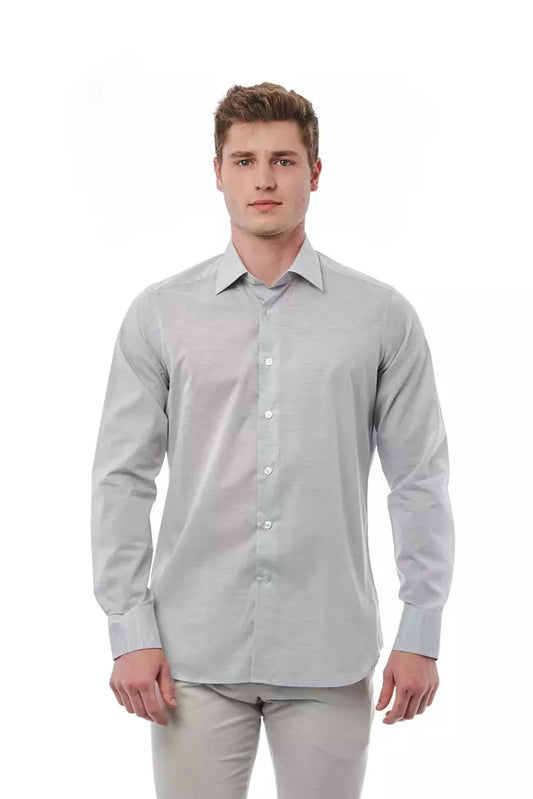 Camicia in cotone grigio