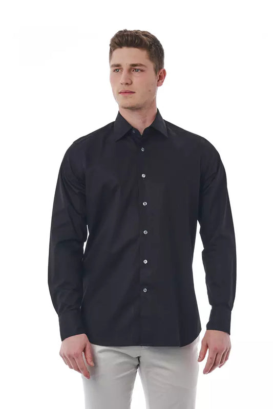 Camicia in cotone nero