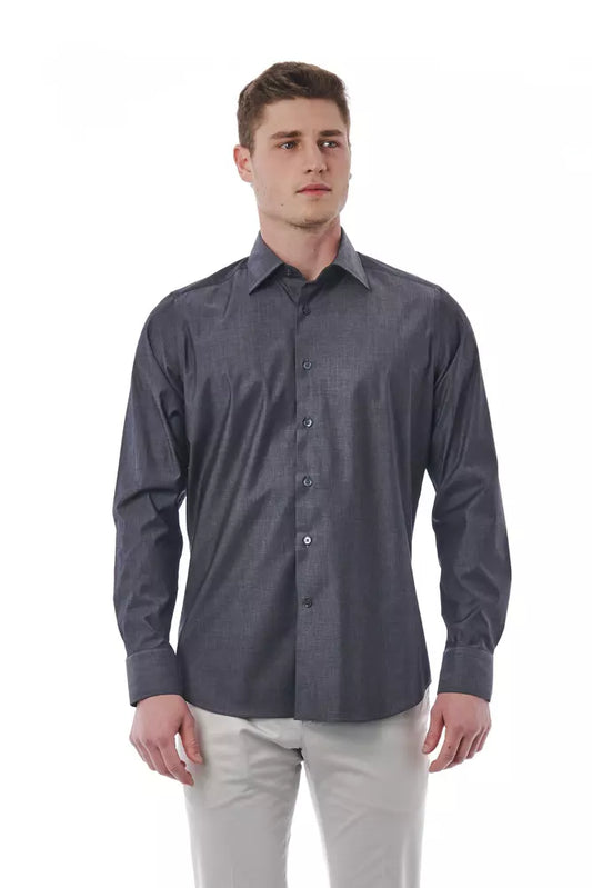 Camicia in cotone grigio